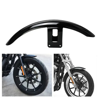 Garde-Boue Avant Harley Sportster XL883 2004-2016 Noir Brillant